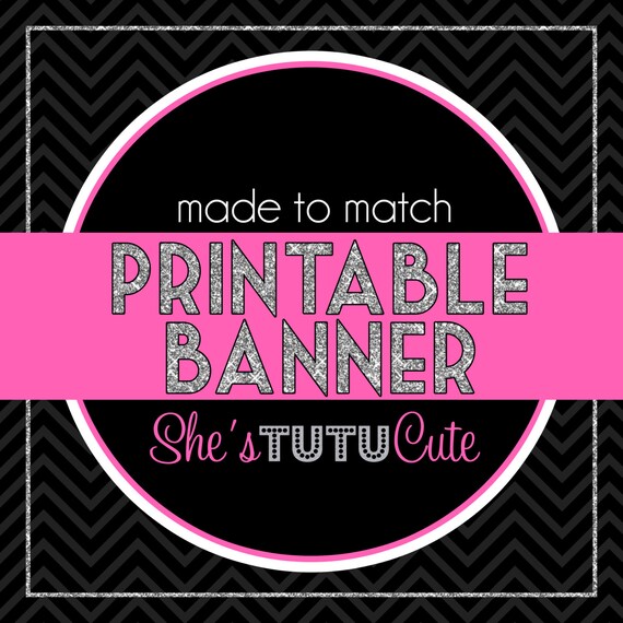Matching Printable Banner M2M any design in my shop Il_570xn