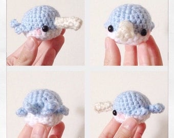 narwhal plush keychain