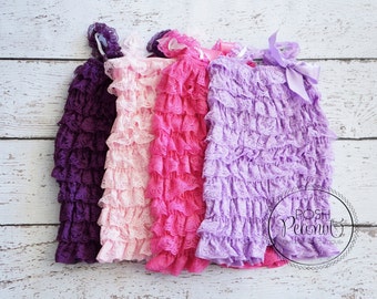 lace rompers, baby romper, petti lace romper, girl romper, petti rompers, ruffle romper, posh peanut, 30 colors to choose , rompers