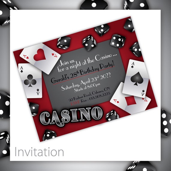 Casino Night Invitation Template 8