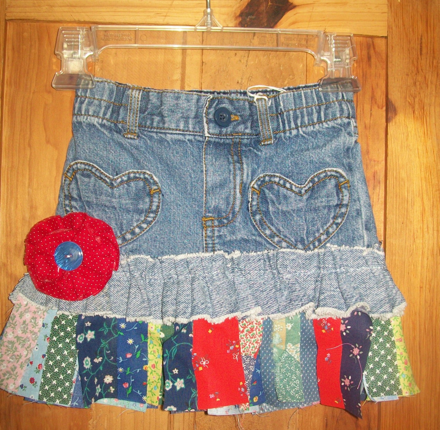 Girls skirts Girl's Jean Skirt Children's by CrazyDaisyDesign