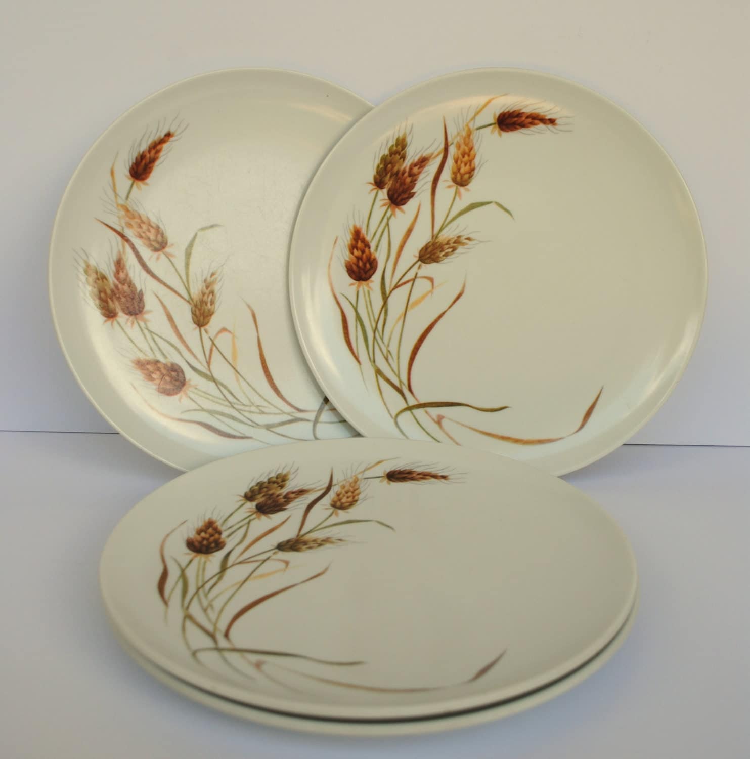 Four Texas Ware Dinner Plates Vintage Wheat Pattern Haute Juice