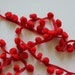 Pom Pom Fringe - Red - 3 yards