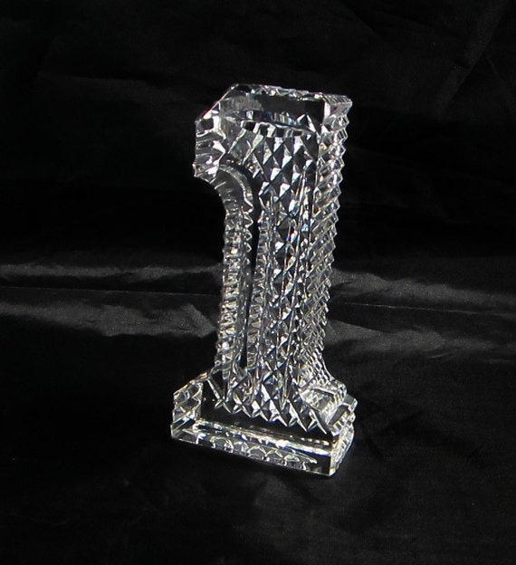Waterford Crystal Number One Figurine by VintageSouthernPicks