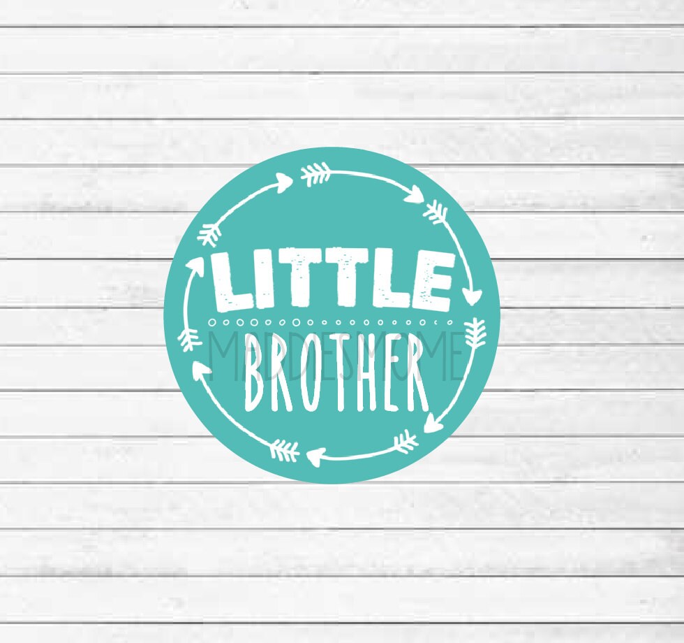 Little Brother Arrow DIY Iron on T Shirt Transfer Tribal