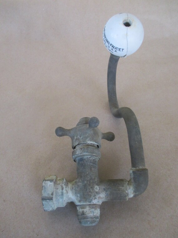 HAWS water fountain vintage porcelain knob metal by GetRealDesign