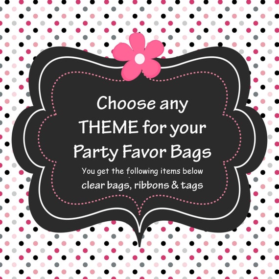 Party Favor Bags, birthday tags, baby shower tags, birthday favor tags, birthday party tags, gift tags, party gift tags, party favor tags Il_570xn