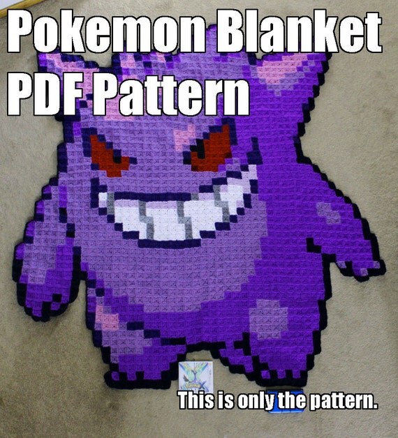 gengar plush tongue blanket