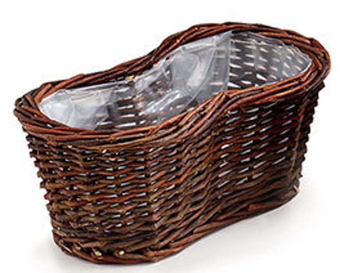 Wicker basket - Peanut shaped basket