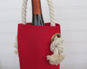 nautical wine bags