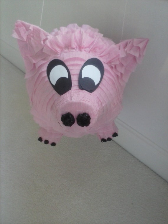 Pink Pig Party Pinata Il_570xn