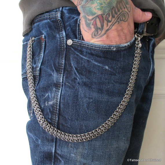Chainmail wallet chain stainless steel GSG weave