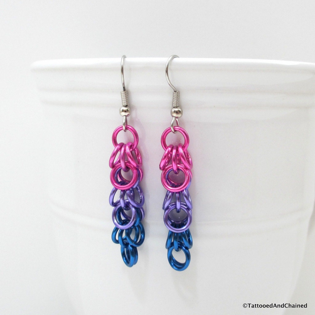 Bisexual pride jewellery