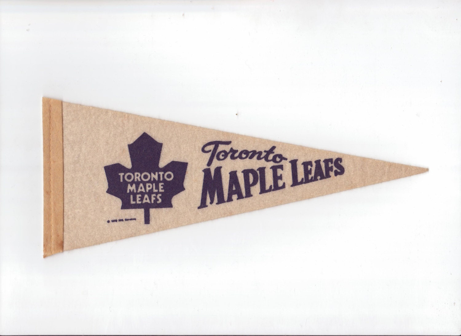 Vintage Hockey Pennant NHL Hockey Toronto Maple Leafs vtg