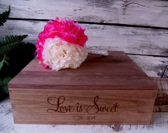 18 x 18 Cake Stand, Rustic Cake Stand,Wedding Cake Stand, Cake Stand for Wedding Shower,Love is Sweet