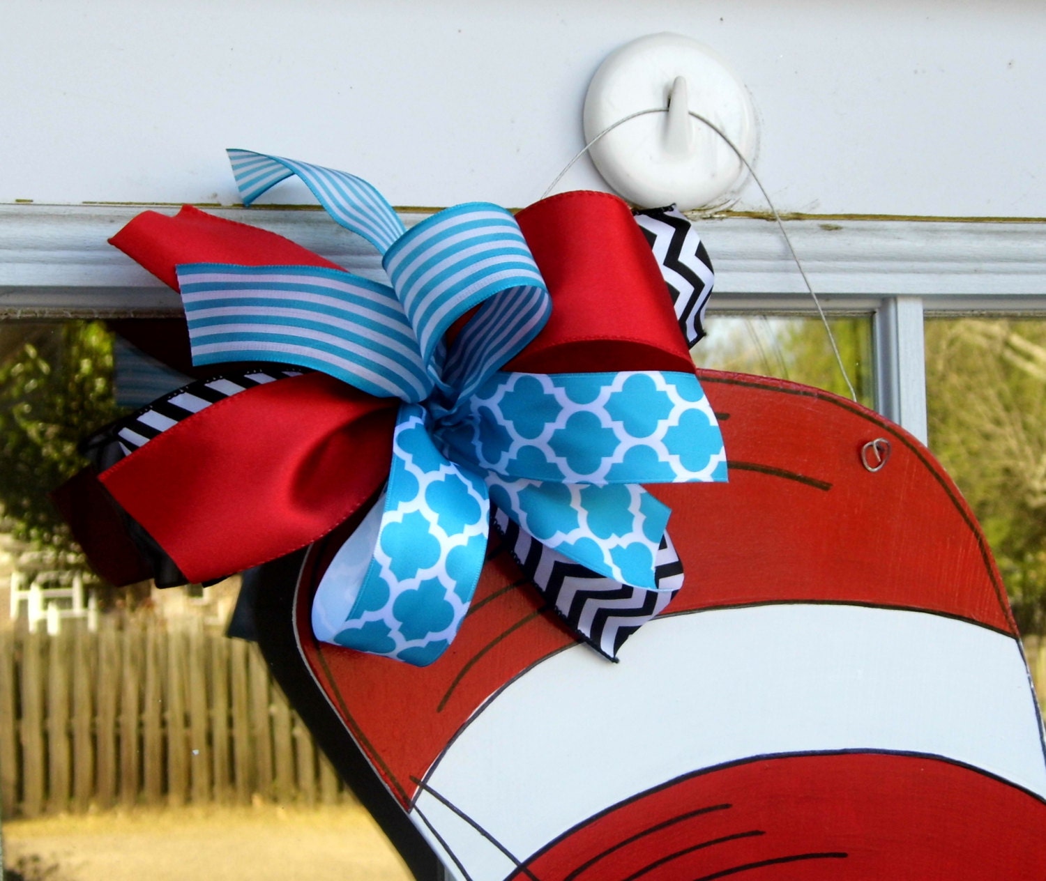 Cat in the Hat Door Hanger Dr. Seuss Door by HolidaysAreSpecial
