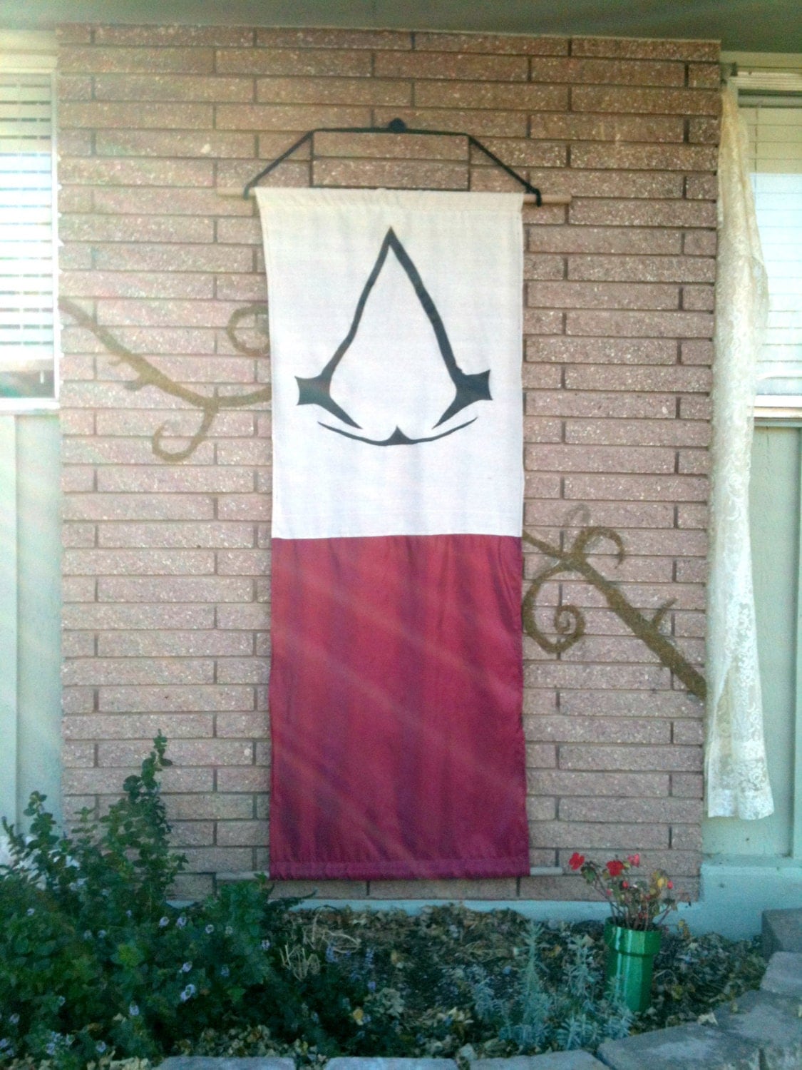 Hand Sewn Assassin's Creed Banner 6' long by Geekopathy on Etsy