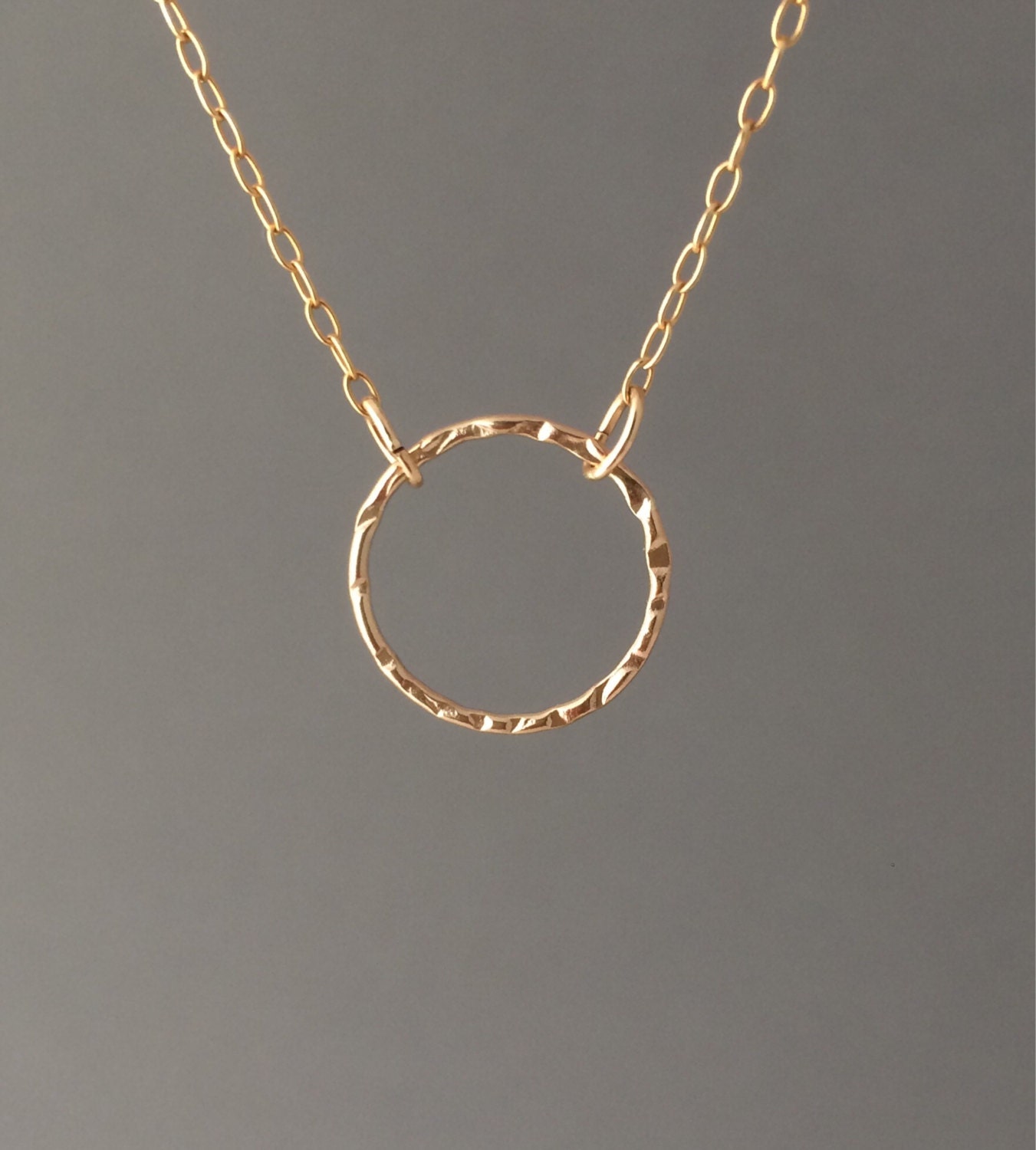 Eternity Circle Gold Fill Necklace by JENNYandJUDE on Etsy