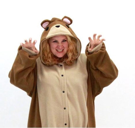 Pawstar TEDDY BEAR KIGU kigurumi You Pick Color Brown Tan