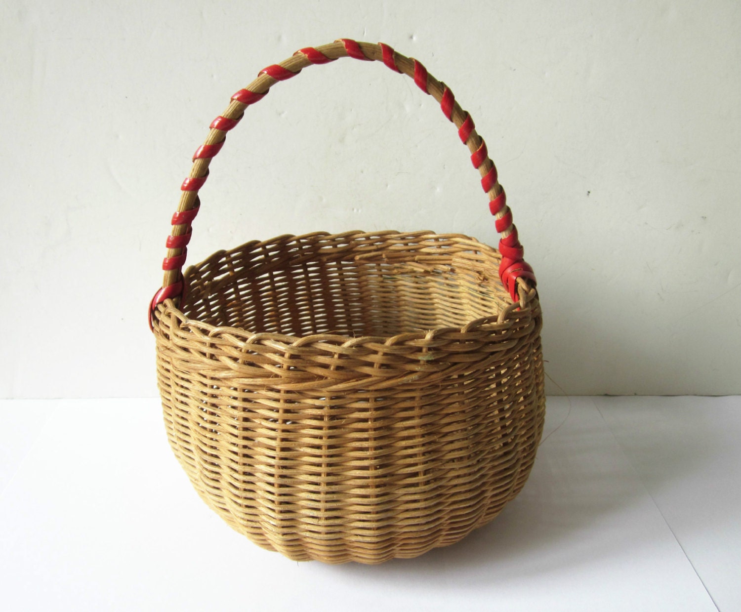 white wicker toy basket