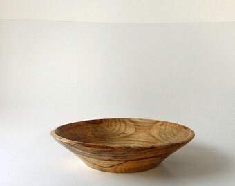 Wood Bowl Spalted Hackberry Wooden Bowl Hand Turned Wood Bowl