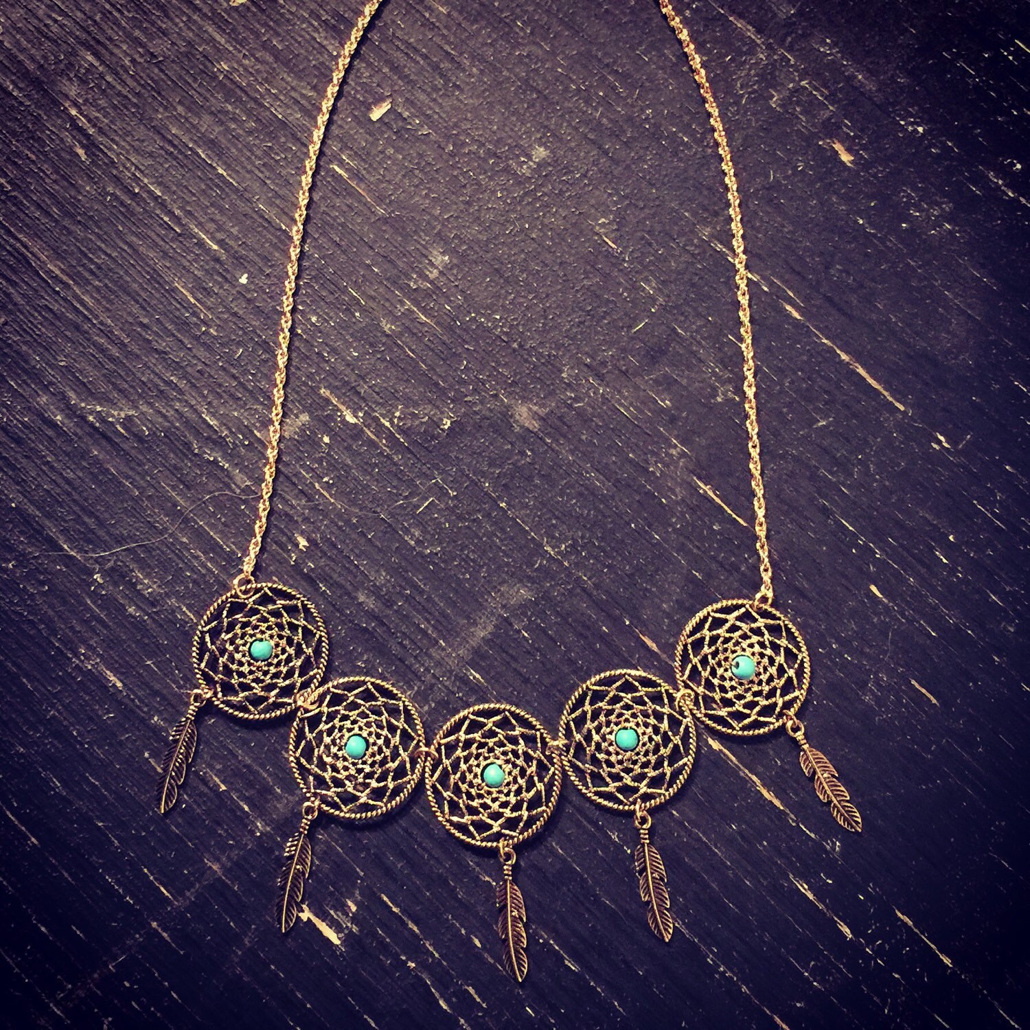 Bohemian Dream Catcher Bib Necklace