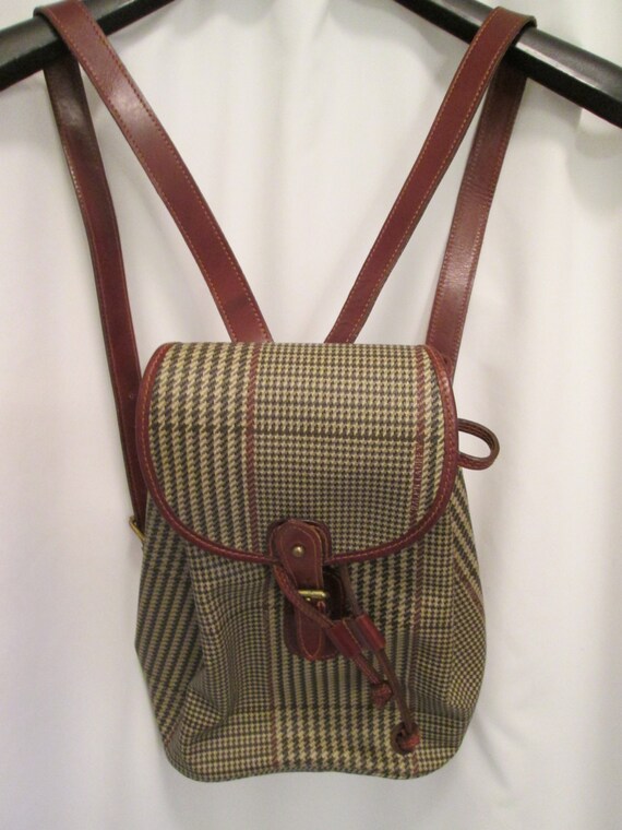 ralph lauren plaid bag