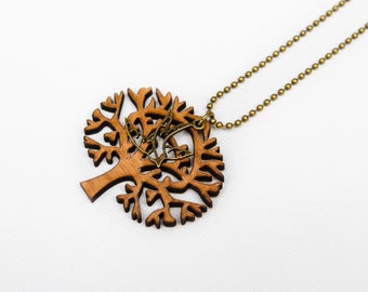Laser Cut Tree Pendant
