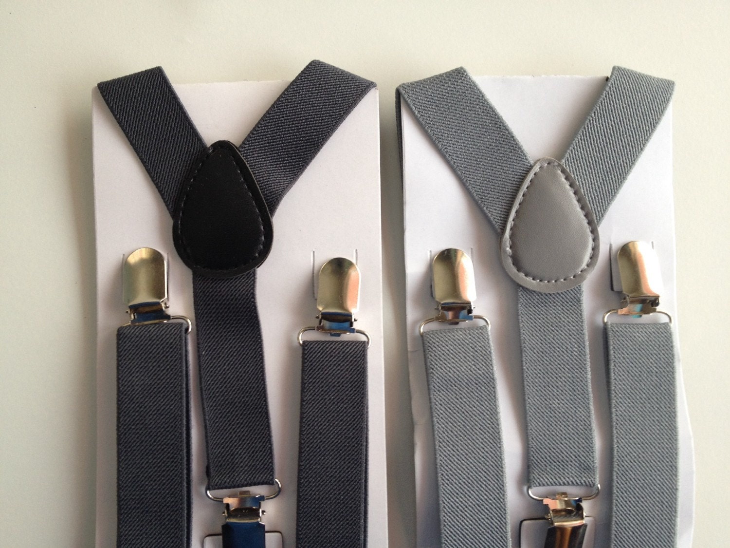 Light Gray Suspender & Bowtie Set Newborn Boy by BePrettyBeBold