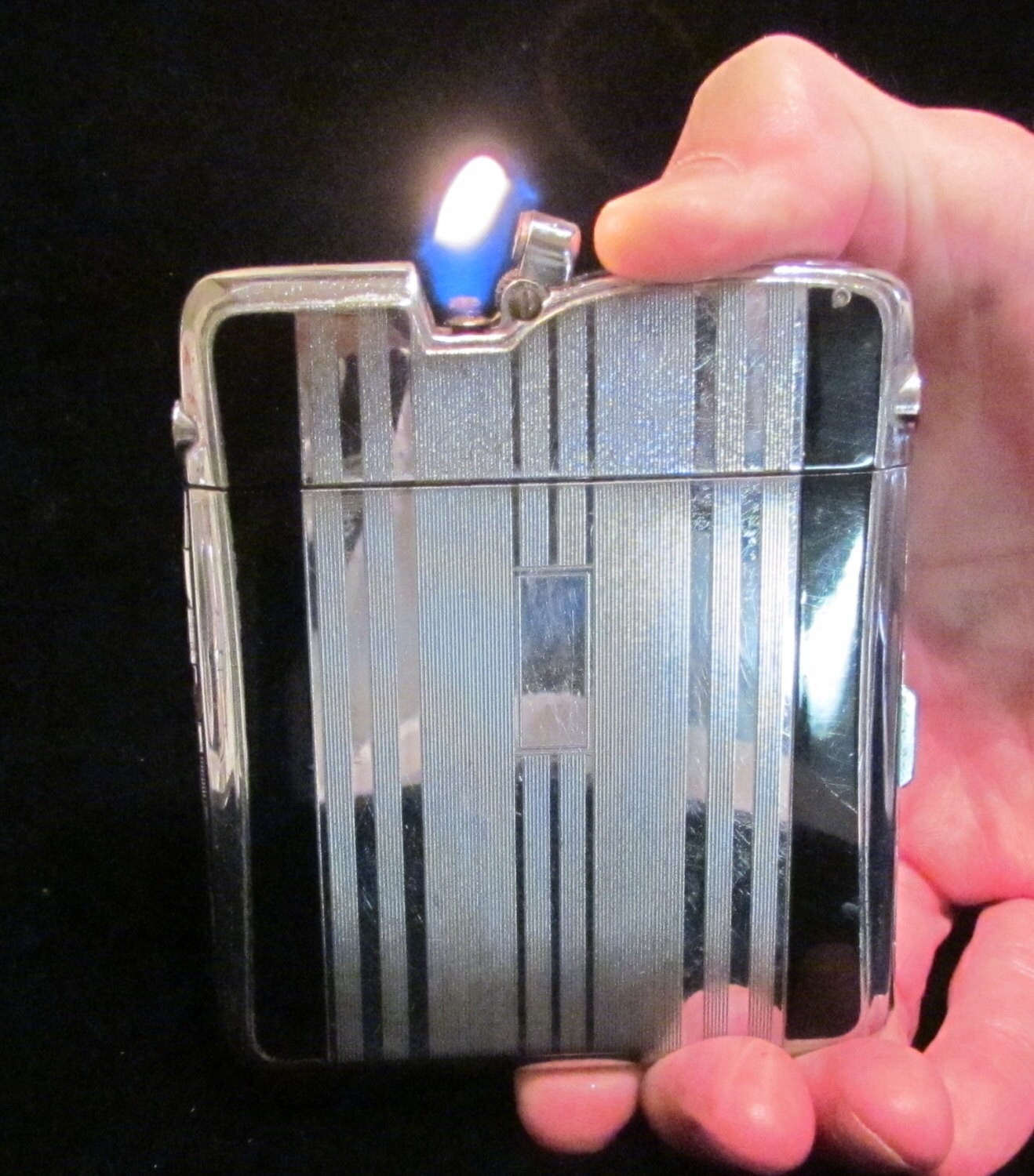 ronson lighter and cigarette case