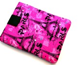 Hand Crafted Tablet Case from Pink Paris Eiffel Tower Fabric/Case for:iPad, Kindle Fire HDX,Samsung Galaxy Tab, Google Nexus, iPad Air, Nook