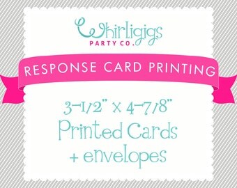 REPLY CARD PRINTING with Envelopes