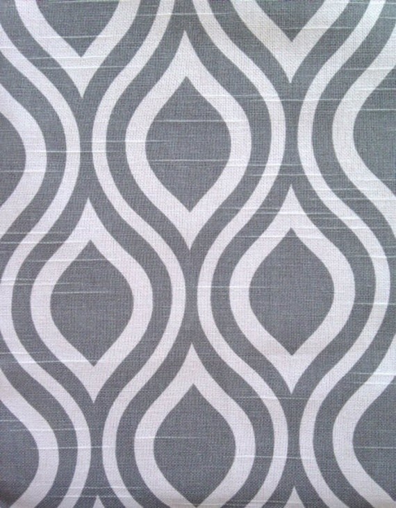 ON SALE Grey Geometric Upholstery Fabric