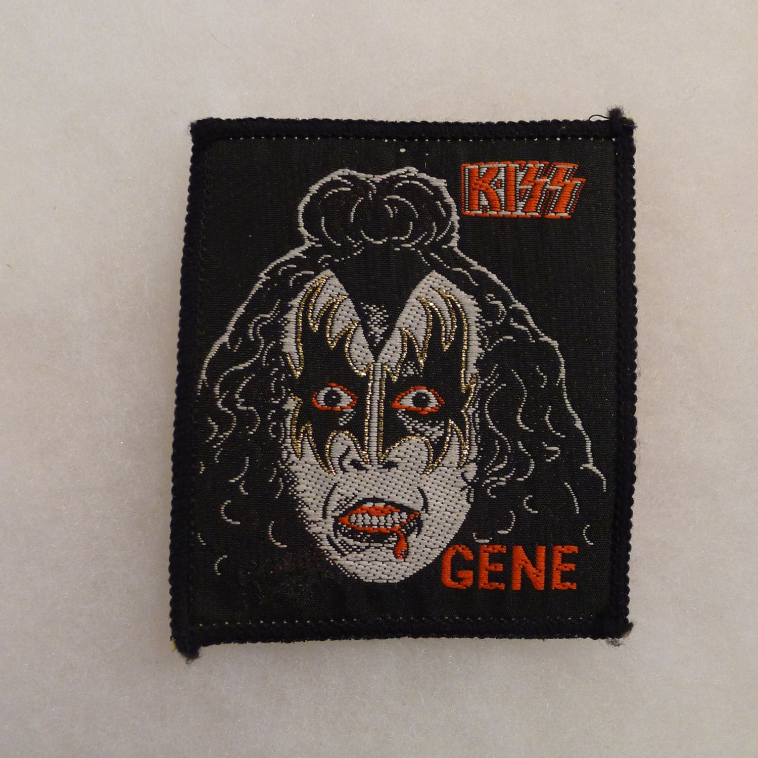 Vintage KISS Patch Gene Simmons heavy metal rock stadium