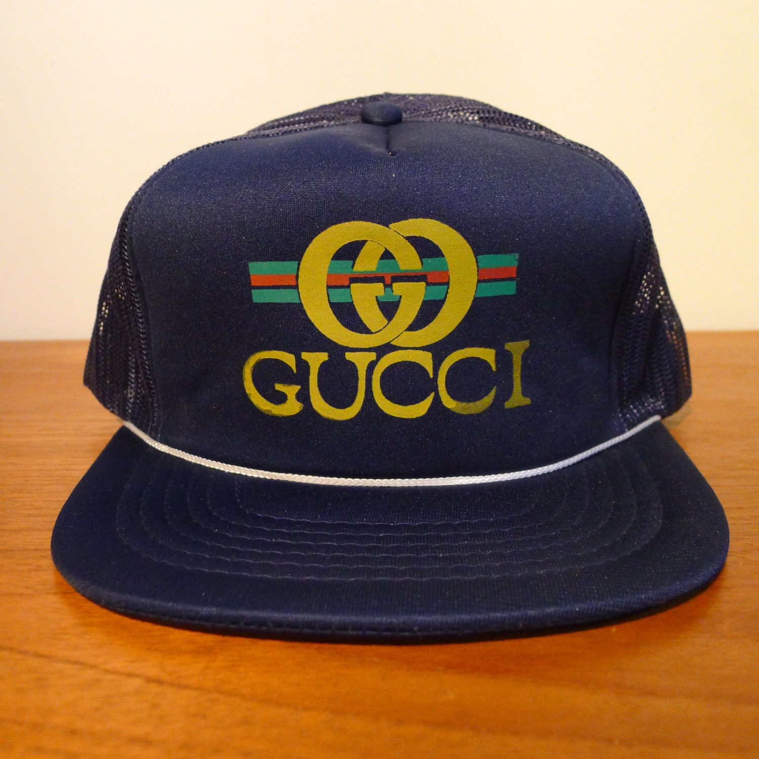 Deadstock GUCCI Bootleg Snapback Hat 1980's Vintage