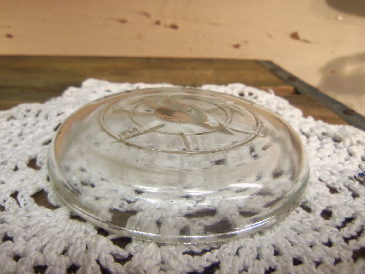 1 Clear Glass Jar Lid for Ball Ideal or Wire Bail Jars