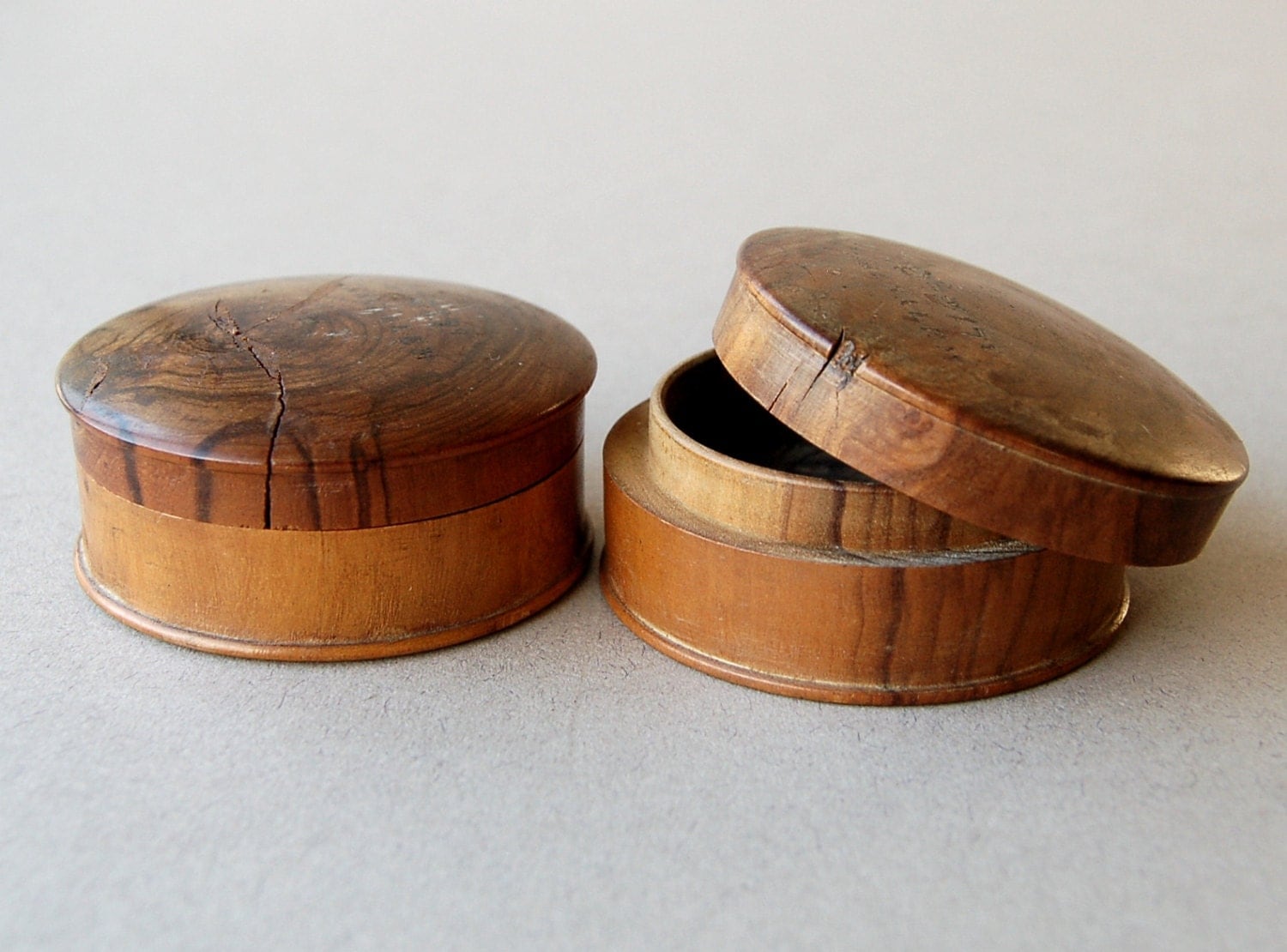 Antique olive wood jewelry boxes Trinket box Antique by 