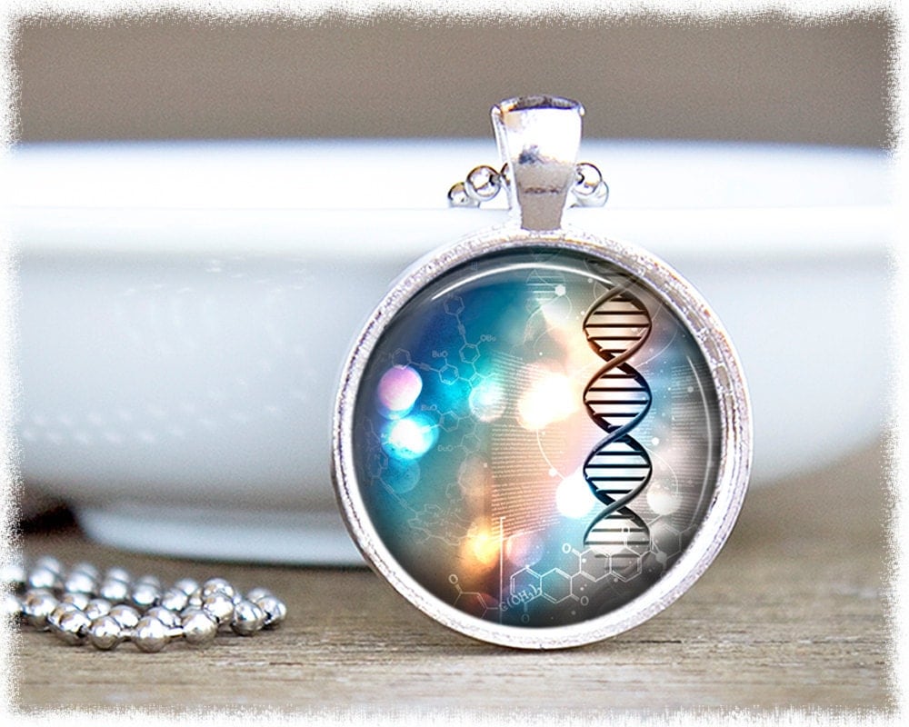 Science Jewelry Biology Pendant Genes Necklace