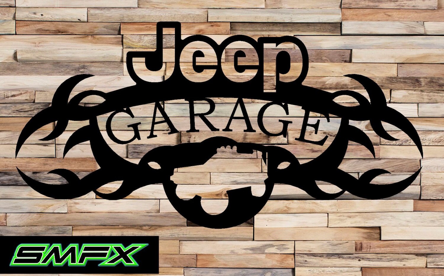 Jeep GARAGE SIGN side view