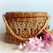 Antique Woven Pine Needle Basket