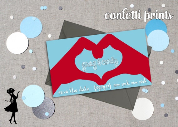 Save The Date Magnet / Postcard - HANDY Printable Il_570xn