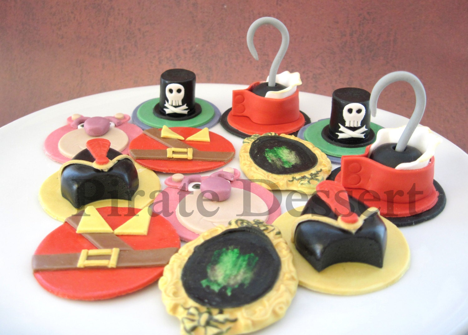 Edible Cupcake toppers DISNEY VILLAINS Male Set by PirateDessert