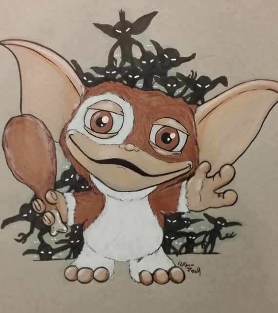 Gizmo Illustration From Gremlins