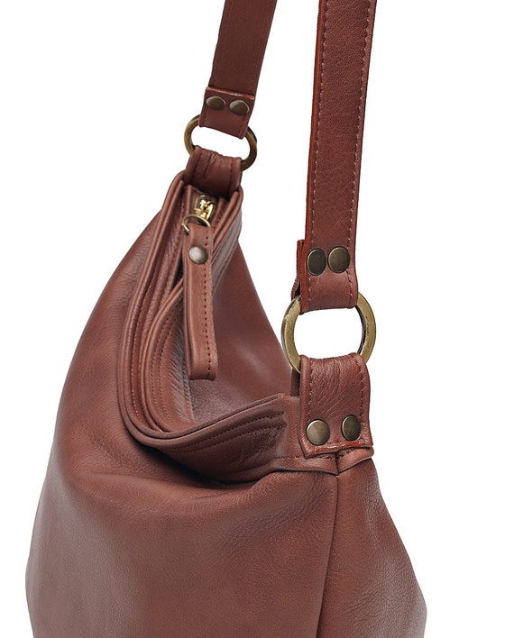 leather hobo bag brown