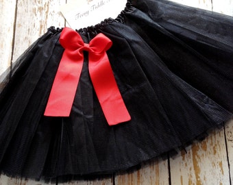 Black TuTu, Baby TuTu with matching bow, Toddler Tu Tu, Ballerina Tu Tu, Baby Tu Tus, Tutus, Baby Tutus