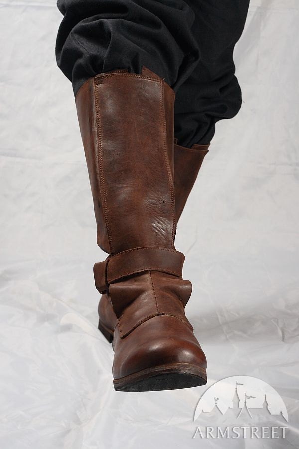 Mens High Leather Boots in Renaissance Style by armstreet on Etsy