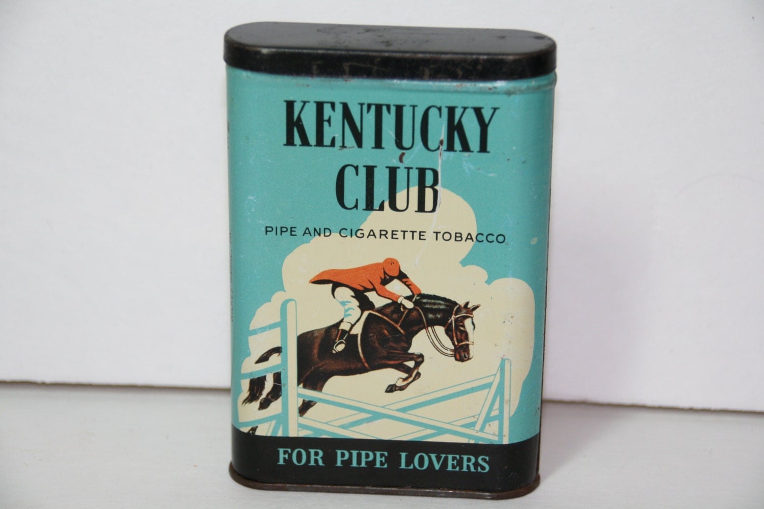 Vintage Kentucky Club Pipe and Cigarette Tobacco Tin
