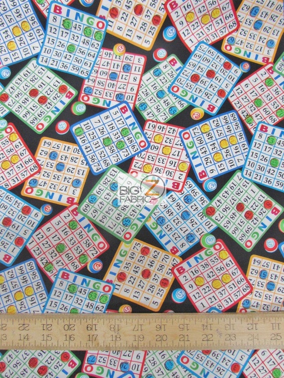 Bingo Black By Timeless Treasure 100 Cotton Fabric 45