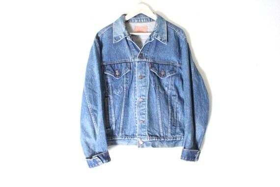 veste jean femme large