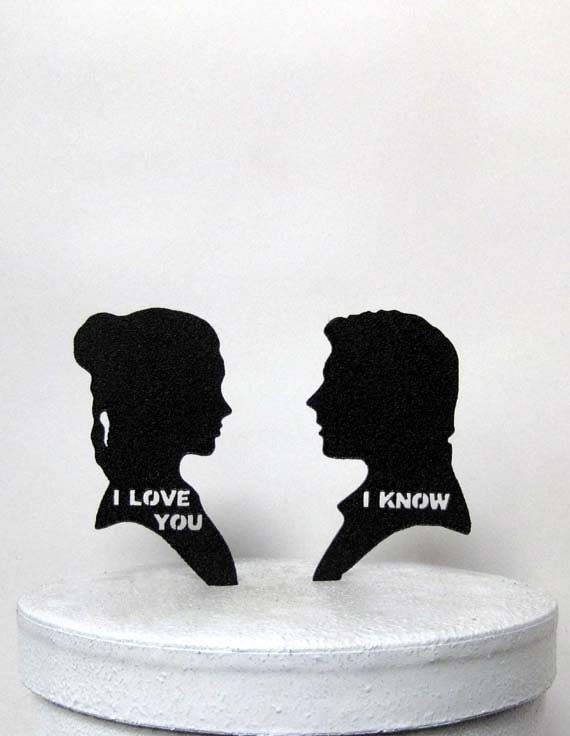 Wedding Cake Topper - StarWars Leia & Hans Solo